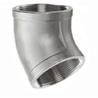 ½ inch NPT threaded 45 deg 304 Stainless Steel elbow