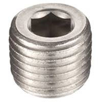 ⅛ inch NPT galvanized merchant steel hex head counter sunk plug