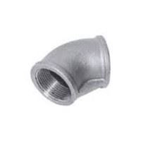 ⅜ inch NPT threaded 45 deg galvanized elbow