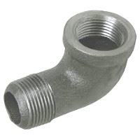 ¼ inch NPT threaded 90 deg malleable iron street elbow