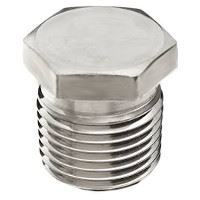Picture of 2 ½ inch NPT Class 150 316 Stainless Steel hex head plug