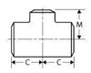 schedule 40 weld on reducing tee 304 stainless steel