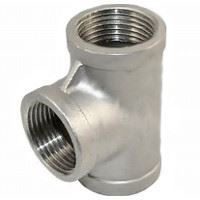 Picture of ¾ inch NPT Class 150 Stainless Steel Straight Tee