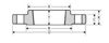 class 150 threaded flange dimensional line drawing