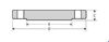 CLASS 150 BLIND FLANGE DIMENSIONAL DRAWING