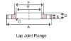 Picture of 10 inch Class 150 Lap Joint 304 Stainless Steel Flange