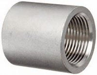 Picture of 6 inch NPT full coupling 304 Stainless Steel