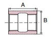 316 stainless steel full coupling drawing