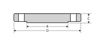 CLASS 150 316 STAINLESS STEEL BLIND FLANGE DIMENSIONAL DRAWING