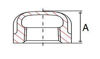 class 300 threaded caps malleable iron  line drawing