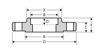 316 stainless steel class 150 socket weld flange line drawing