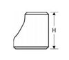 carbon steel weld on eccentric reducer line drawing