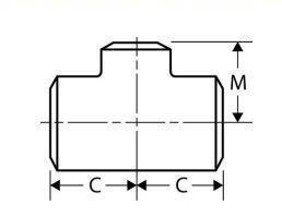 Pipe Fittings Direct. 12 X 6 inch schedule STD A234 carbon steel tee ...