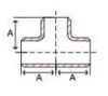 weld on straight tee line drawing