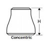 Picture of 1 ½ x ¾ inch 304 Stainless Steel schedule 10 concentric reducer