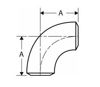 schedule 80 weld on 90 degree elbow line drawing