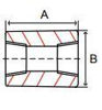 class 3000 forged stainless steel full coupling drawing