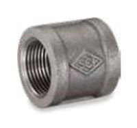 Picture of 3/8 inch NPT banded galvanized malleable iron full coupling