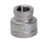 Picture of 1/2 x 3/8  inch NPT 304 stainless steel class 150 reducing coupling