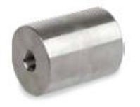 Picture of 1x 1/2  inch NPT forged 304 stainless steel class 3000 reducing coupling