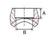 Picture of 1/4 inch forged 304 stainless steel class 3000 socket weld branch outlet for pipe sizes 3/8" thru 36"