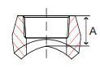 Picture of 1/4 inch NPT forged carbon steel class 3000 threaded branch outlet for pipe sizes 3/8" thru 36"