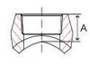 Picture of 1/2 inch NPT forged carbon steel class 3000 threaded branch outlet for pipe sizes 3/4" thru 36"