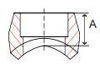 Picture of 3/4 inch forged carbon steel class 3000 socket weld branch outlet for pipe sizes 1-1/2" thru 36"