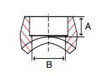 Picture of 3/8 inch forged 304 stainless steel class 3000 socket weld branch outlet for pipe sizes 1/2" thru 36"