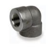 Picture of 1/8 inch NPT forged carbon steel class 3000 threaded 90 degree elbow