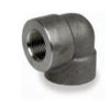 Picture of 4 inch NPT forged Carbon steel class 3000 threaded 90 degree elbow