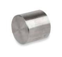 Picture of ½ inch NPT forged 304 stainless steel class 3000 threaded cap
