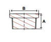 class 3000 forged carbon steel hex head plug line drawing