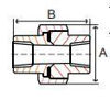 Picture of ⅛ inch NPT Class 3000 Forged Carbon Steel Union