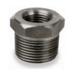 Picture of 1 x ¼ inch NPT forged carbon steel class 3000 threaded reducing hex bushing