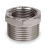 Picture of 1 x ½ inch NPT forged 304 stainless steel class 3000 threaded reducing hex bushing