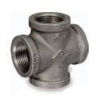 Picture of 1 inch NPT class 150 galvanized malleable iron cross