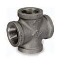 Picture of 3 inch NPT class 150 malleable iron cross