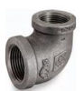 Picture of 1-1/2 X 1-1/4 inch NPT 90 degree class 150 malleable iron reducing elbow