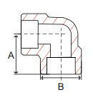 Picture of ¼ inch 90 degree forged carbon steel socket weld elbow