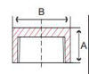 forged carbon steel socket weld cap line drawing