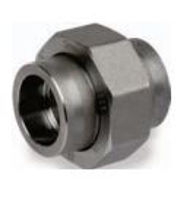 Picture of ⅜ inch forged carbon steel socket weld union