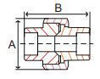 Picture of ½ inch forged carbon steel socket weld union