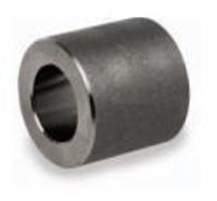Picture of 1 ½ inch forged carbon steel socket weld coupling