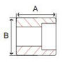 forged carbon steel socket weld half coupling line drawing