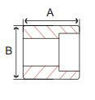 Picture of ¾ inch forged carbon steel socket weld half coupling