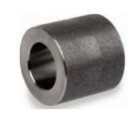 Picture of Class 3000 forged carbon steel socket weld reducing coupling 1x 1/4  inch