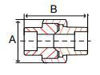 stainless steel socket weld union line drawing