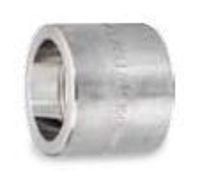 Picture of ¼ inch forged 304 stainless steel socket weld coupling
