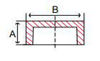 stainless steel socket weld caps line drawing